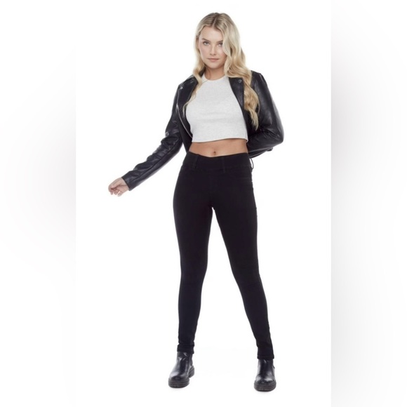 Jeaniology women’s regular rise black Jean jegging black size 4 - Picture 1 of 13